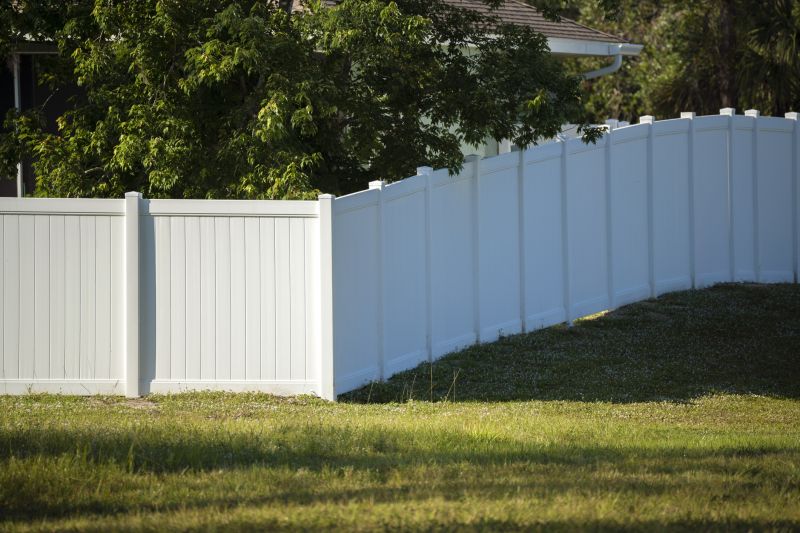 Vinyl Fence with Clean Lines